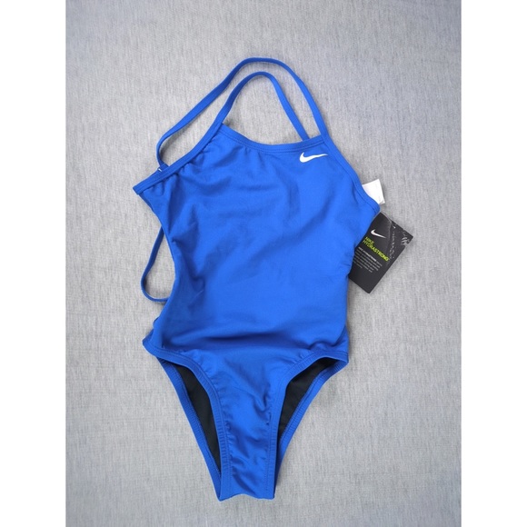Nike HydraStrong Lace Up Tie Back One Piece Swimsuit - Picture 6 of 14